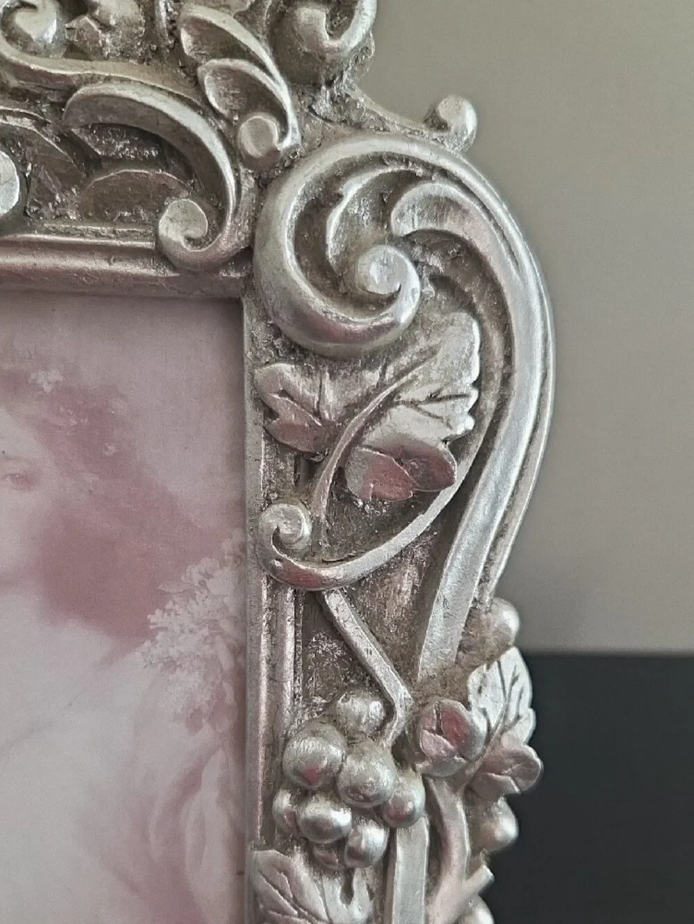 Ornate Silver Vintage Style Photo Frame
